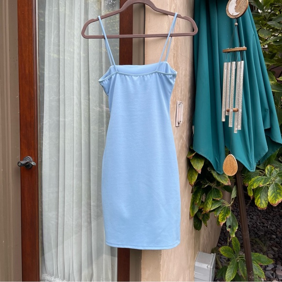 Windsor Wrapped in Stylish Blue Crepe Dress - Picture 2 of 7